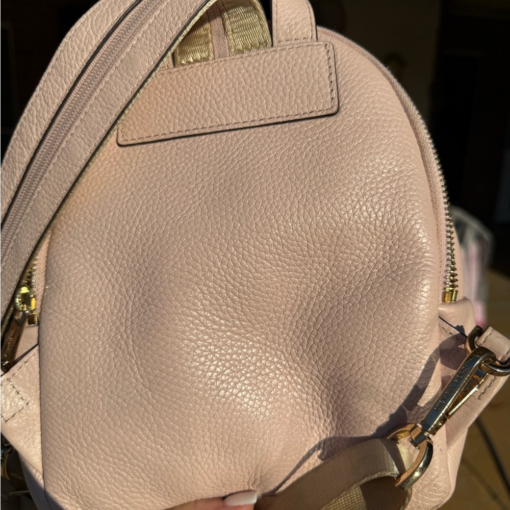 Michael Kors Blush Leather Backpack - Picture 7 of 11